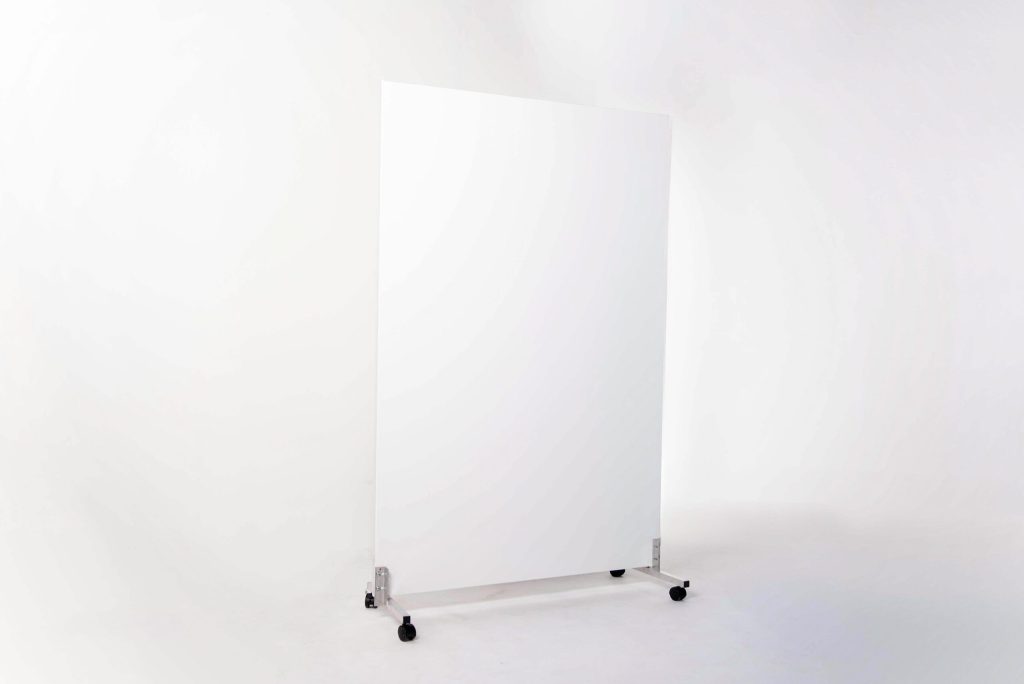 LiteMirror with Rolling Stands and White Board Backing LiteMirror with Rolling Stands and White Board Backing